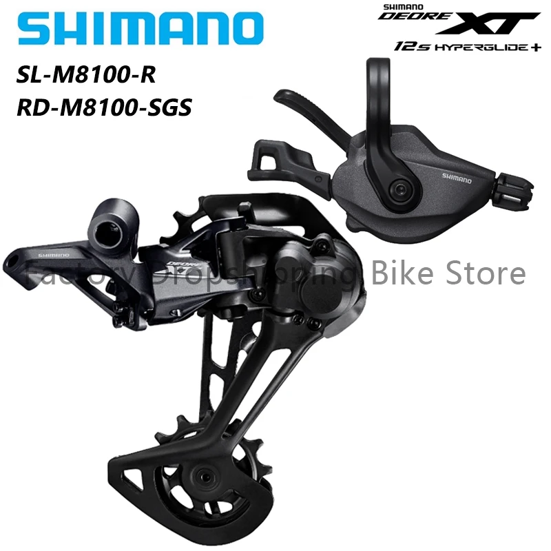 

SHIMANO DEORE XT M8100 12 Speed Groupset RD-M8100-SGS Rear Derailleur SL-M8100-R Shifter Lever Mountain Bike Original Parts