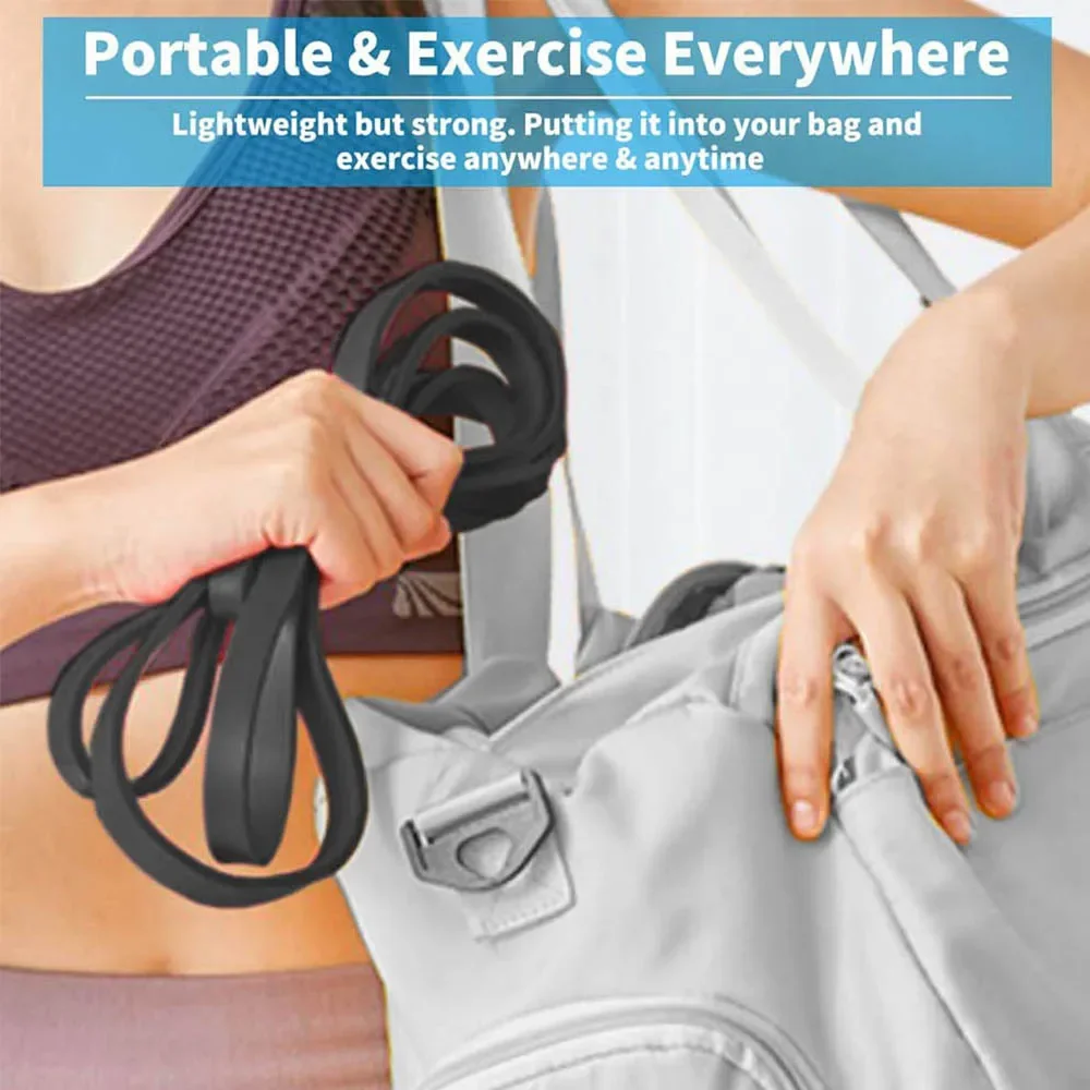 Heavy Duty Elastic Exercise Bands for Muscle Training and Full Body Workouts