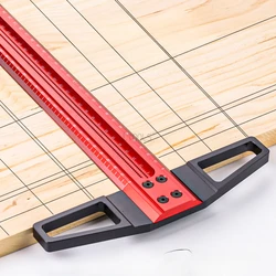 New TX300 T-shaped Hole Marking Ruler Woodworking Marking Ruler Woodworking Positioning Marking T-shaped Rulers DIY Decoration