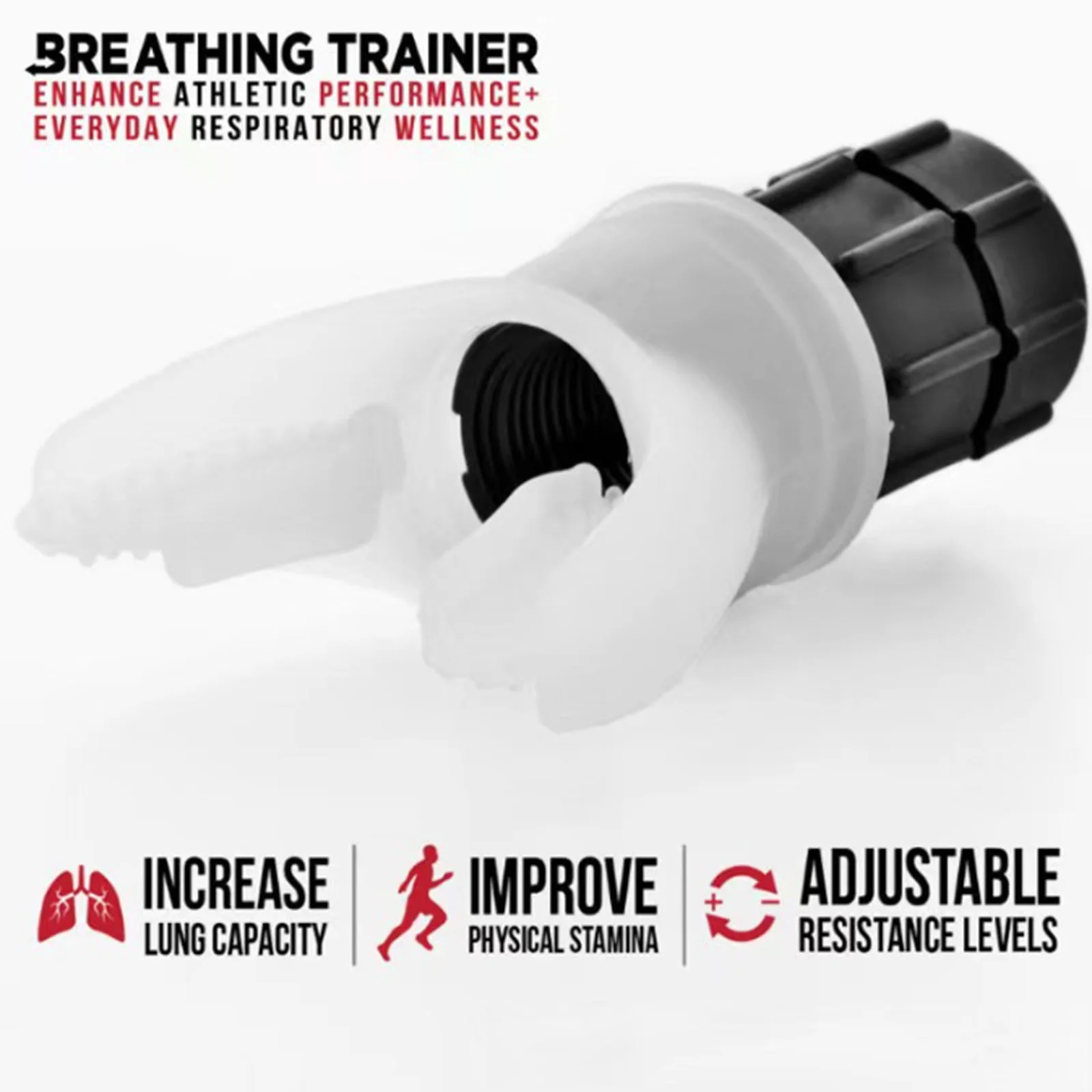 Breathing Exercise Device Lung Exerciser Device with Adjustable Resistance Boost Lung Capacity Abdominal Strength AliExpress