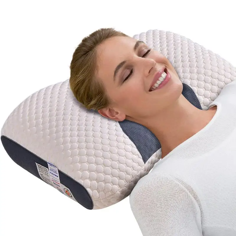 

Cervical Pillow for Sleeping Breathable Massage Sleeping Pillow Cotton Neck Pillow for Relaxing Multifunctional Pillow for rest