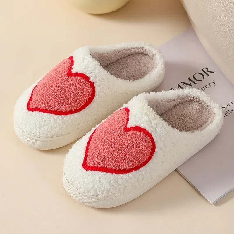 Ghost Face Blue Evil Eye Fuzzy Slippers - Plush Winter Warm Indoor Non-Slip Shoes