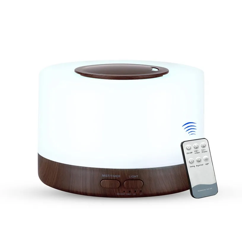 Household Aromatherpy Diffuser 500ML Air Humidifier Ultrasonic Mute Colorful Portable Humidifier With 3pcs Essential Oil 4
