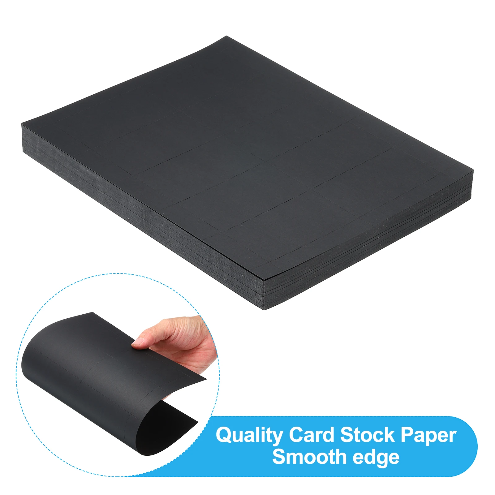 3.5"x2" Printable Business Cards, 1000 Cards Perforated Card Stock Paper for Laser and Inkjet Printer 180gsm, 100Pcs 10 Sheets