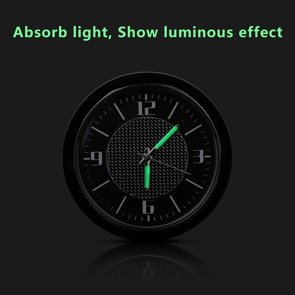 カークロック発光スティックオンミニデジタル時計力学クォーツ