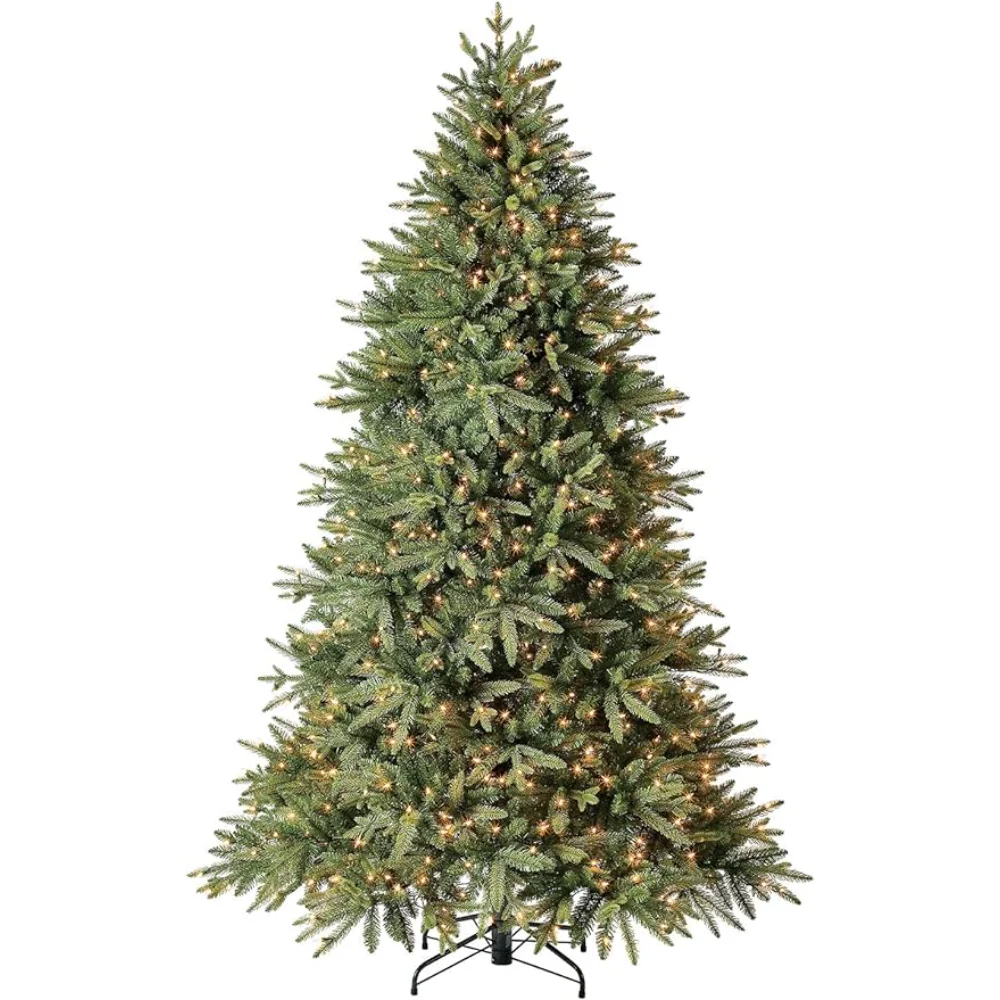 

Evergreen Classics 7.5 ft Pre-Lit Colorado Spruce Artificial Christmas Tree, Warm White LED Lights christmas decorations