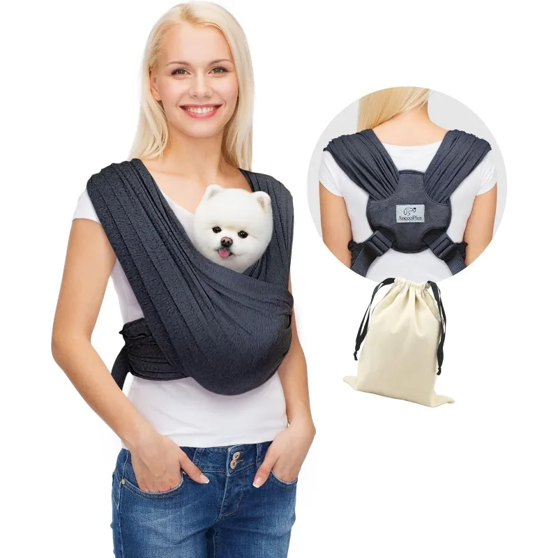 Dog Carrier Front Facing Hands Free Sling Size Adjustable Soft Cotton for Small Dogs pet carrier
