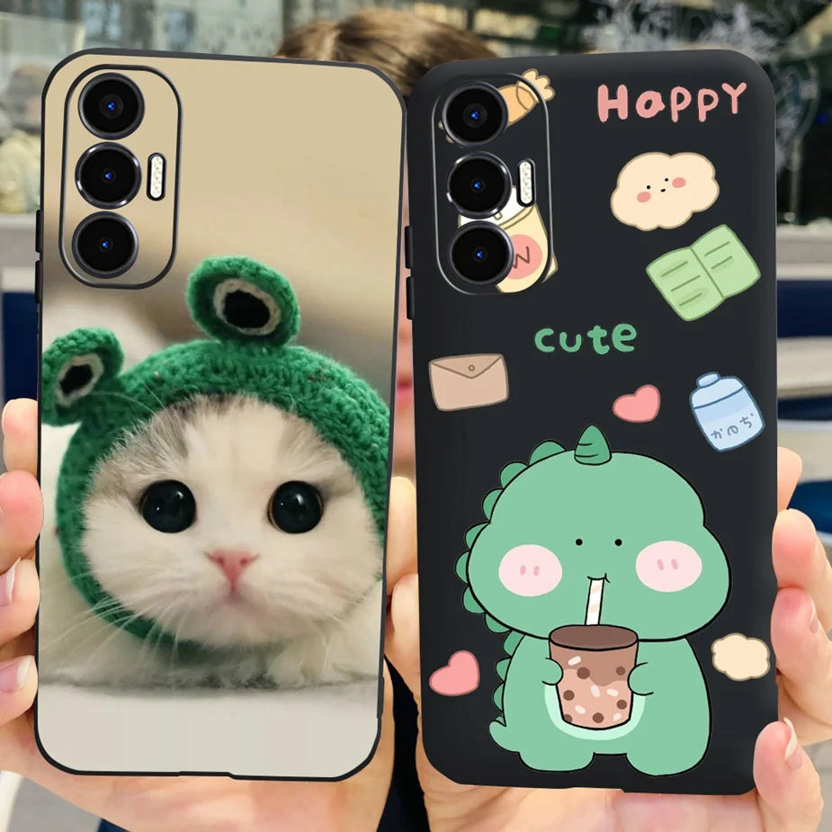 Cute Painted Soft Silicone Phone Case - TPU Bumper Back Cover