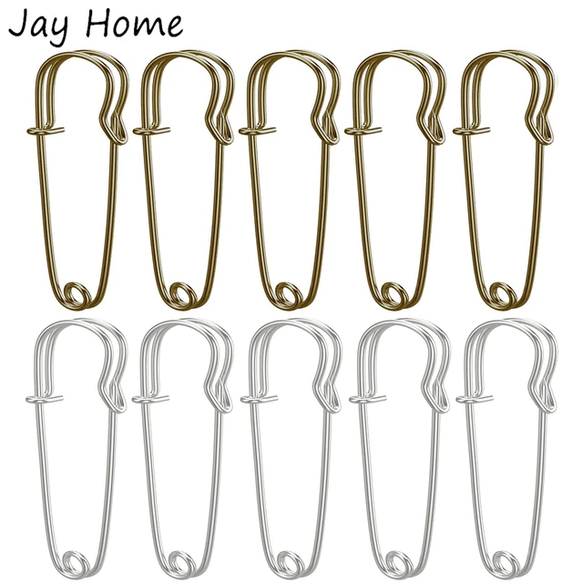 30pcs Extra Large Safety Pins Giant Strong Safety Pin Metal Heavy Duty  Blanket