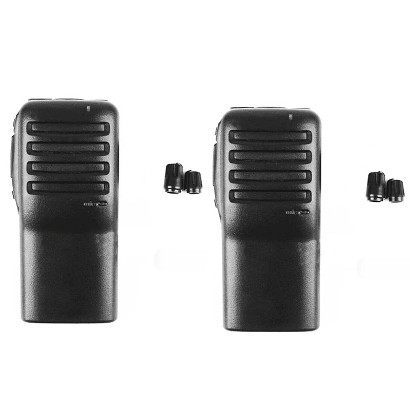 

2pcs Front Panel Cover Case Housing Shell + Volume Channel Knobs Kits for ICOM IC-F26 IC-F16 IC-F14 Walkie Talkie Free Shippig