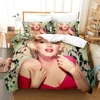 3D Printed Marilyn Monroe Bedding Set Duvet Cover Bedroom Comforter Cover Single Twin King ​Size Quilt Cover Home Textile 2/3PCS 2
