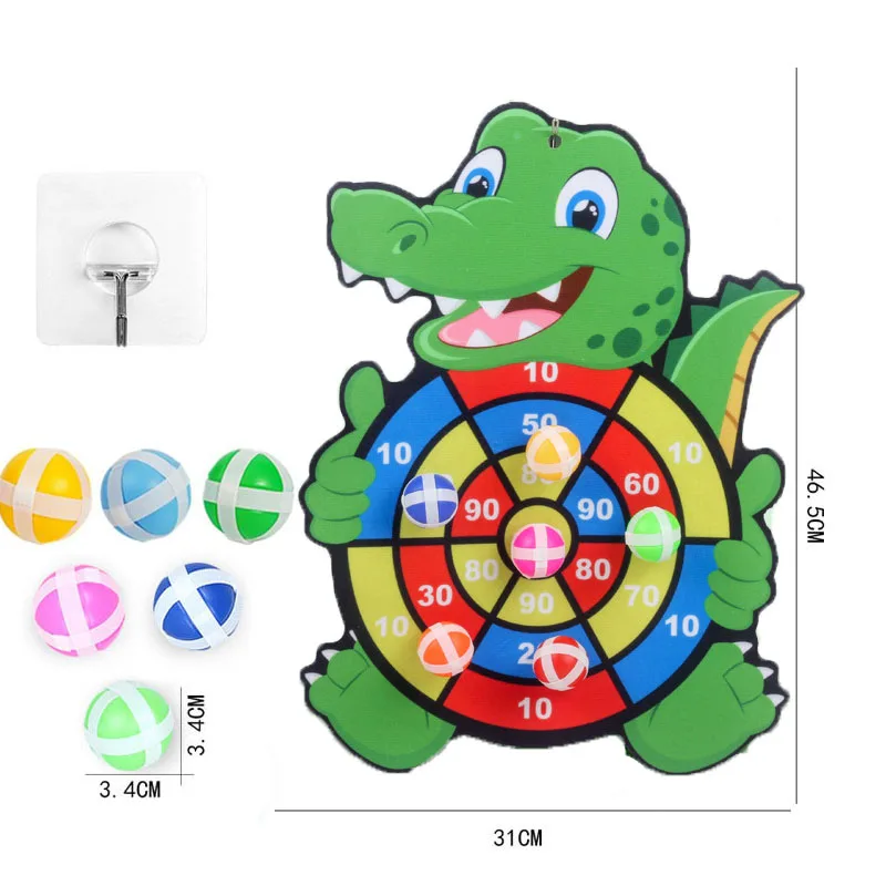 Montessori Throw Sport Slingshot Target Sticky Ball Dartboard Basketball Board Games Educational Children's Outdoor Game Toy 5