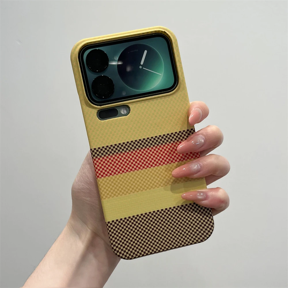 Magsafe Kevlar Carbon Fiber Magnetic Phone Case with Wireless Charging Ultra Slim Cover