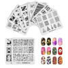 KADS 50pcs Nail Art Stamp Plates Set Stamping Template Kit Flowers Leaves Lace Image Stamp Plate Manicuring DIY Printing Tools 4