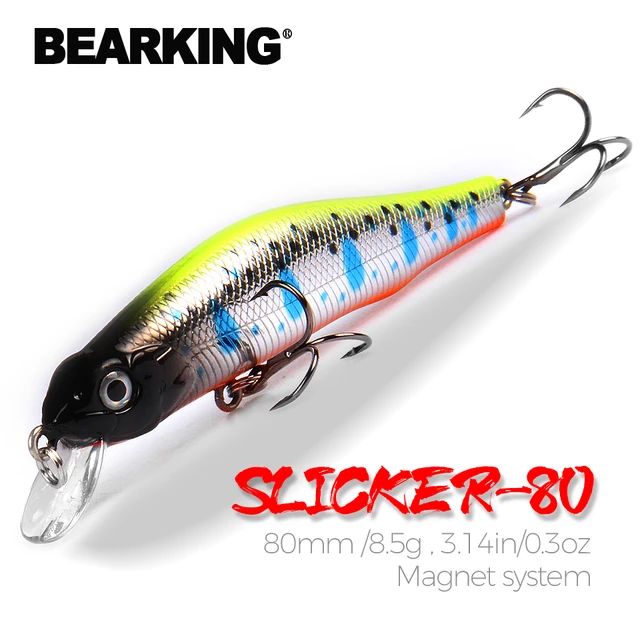 BEARKING 80mm 8.5g professional quality magnet weight fishing lures minnow  crank hot model Artificial Bait Tackle - AliExpress