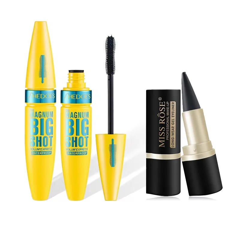 Thick black curly eye black eyeliner waterproof sweat resistant durable eyeliner eye combination