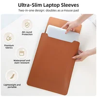 Housse de protection pour ordinateur portable 13-16 pouces pour Macbook Huawei Lenovo Sac d'ordinateur en PU avec doublure douce pour ordinateurs portables de 13 14 15 16 pouces 3
