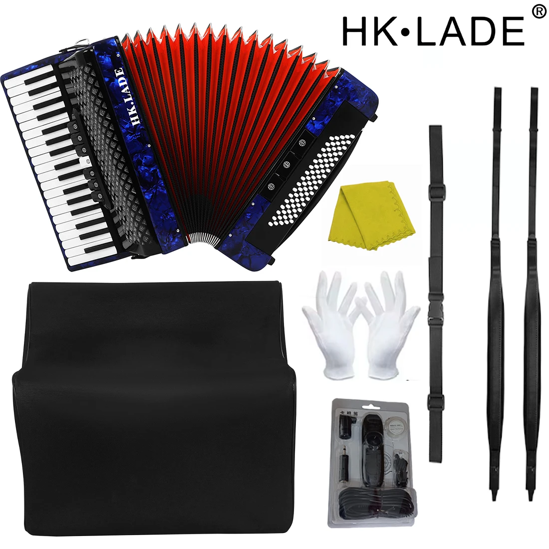 ✨美品✨Tadill HK.LADE 37鍵80ベース アコーディオン HK · LADE AH-30 Blue Accordion 37 Key 80 Bass 7 Keyboard Voice