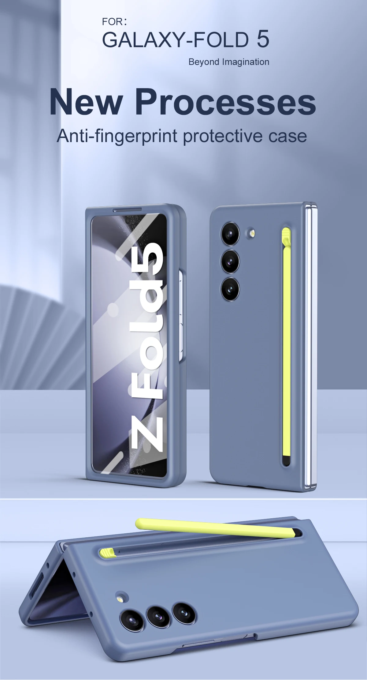 Phone Case For Samsung Galaxy Z Fold 5 4 With Touch Pen And Screen_voghion.com