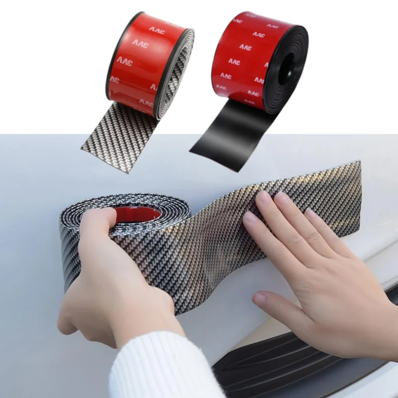 2M4M5MCarDoorProtectorCarbonFiberBlackBodySideSkirtsEdge