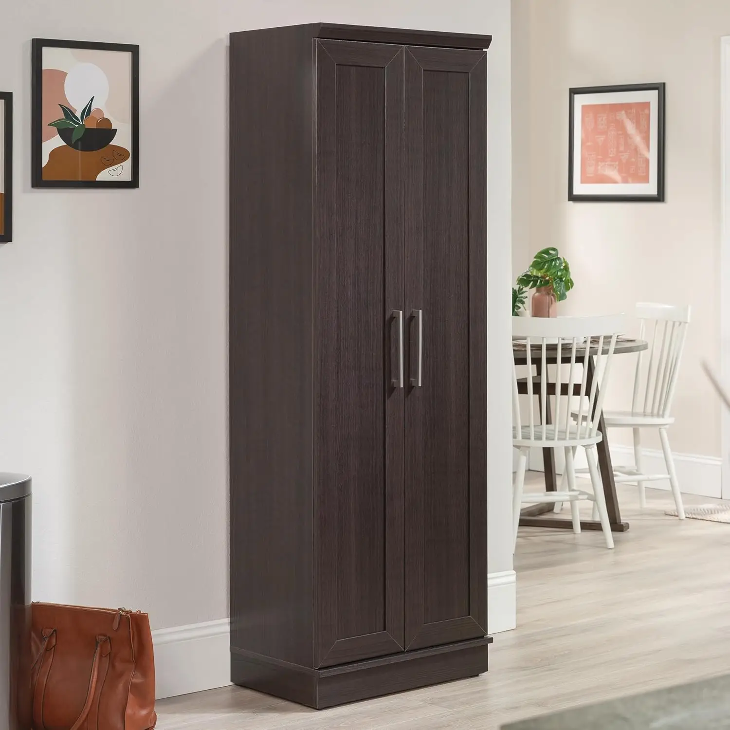 Storage Pantry cabinets, L: 23.31" x W: 17.01" x H: 71.18", Dakota Oak finish