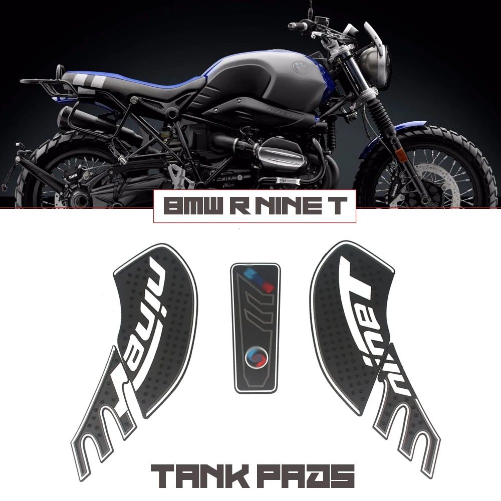 

For BMW R nineT R nine T RnineT Tank Motorcycle Side Decal Gas Knee Grip Protector Anti Slip Sticker Tank Traction Pad