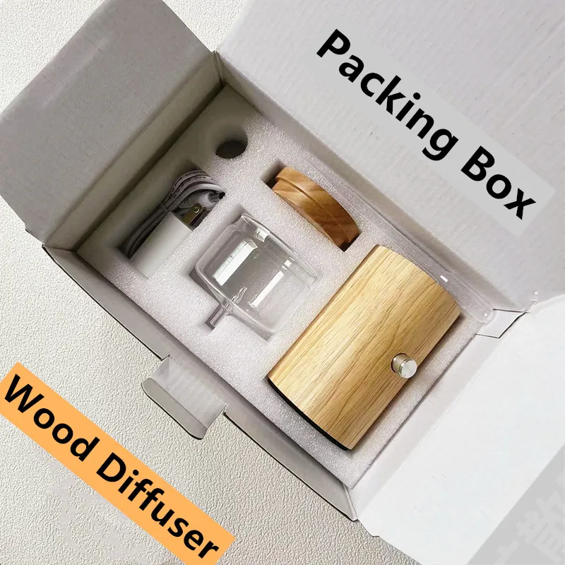 Waterless Aroma Essential Oil Diffuser Wooden Glass Aromatherapy Air Fragrance Electric Scent Diffuser Nebulizer For Home 4