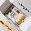 Waterless Aroma Essential Oil Diffuser Wooden Glass Aromatherapy Air Fragrance Electric Scent Diffuser Nebulizer For Home 4