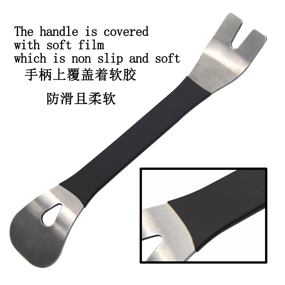 Stainless steel pry plate buckle driver for car modification removal of audio navigation center console interior door panel tool 5