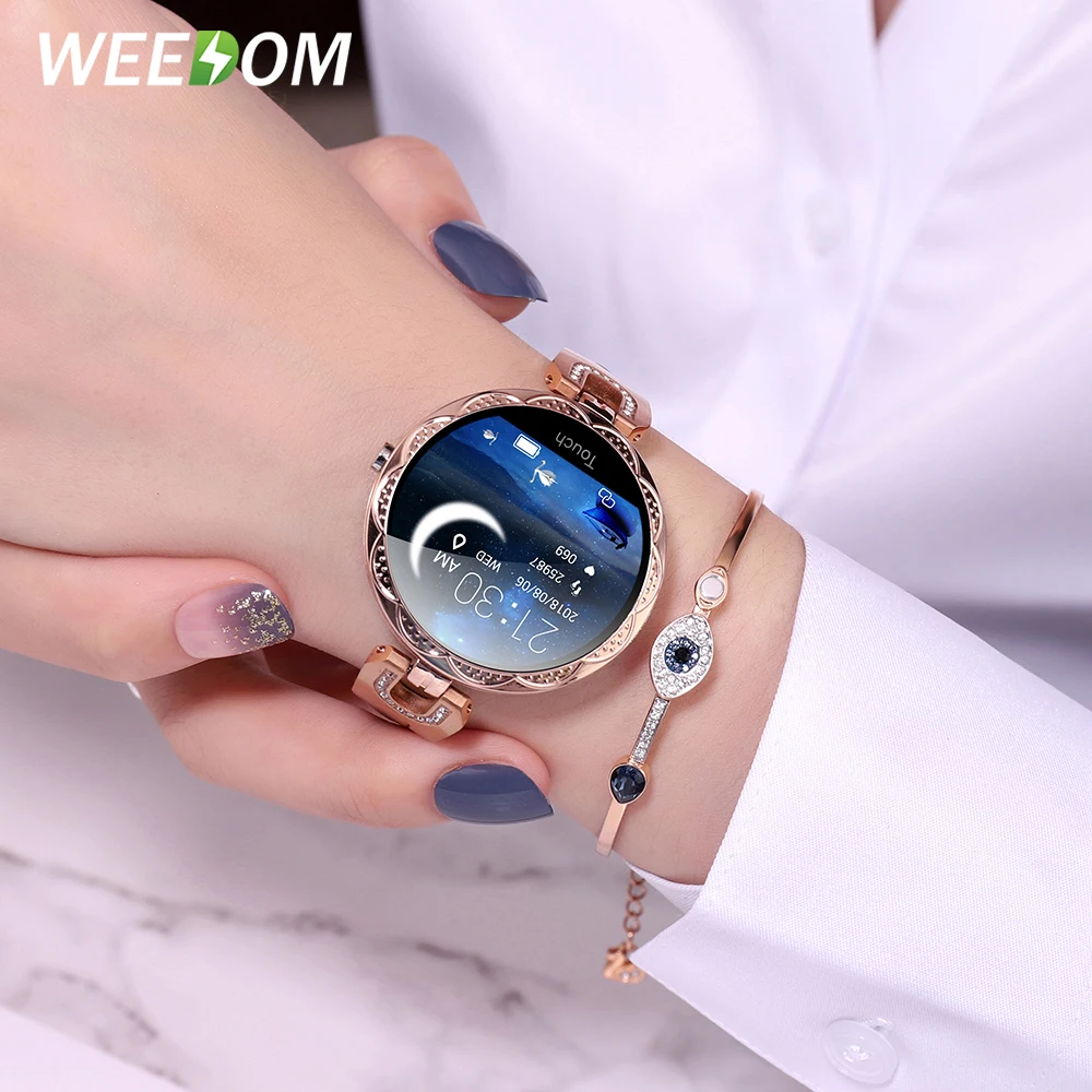 Fashion Women's Waterproof Wearable Device Heart Rate Monitor Sports Smartwatch WEEDOM smart watch