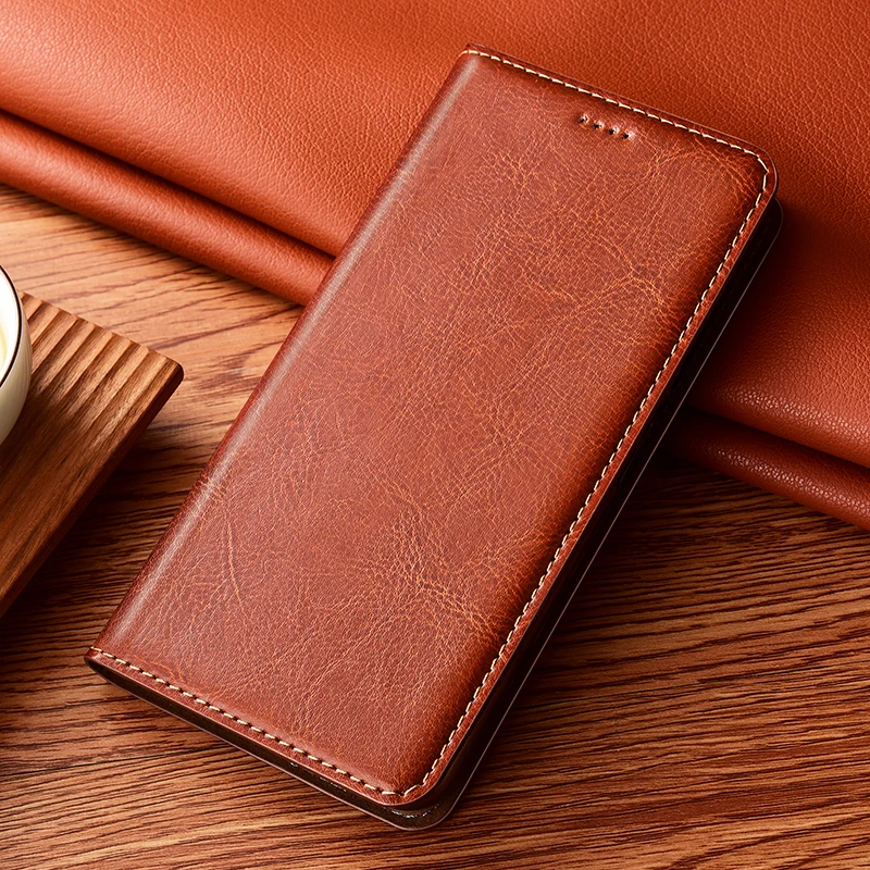Genuine Leather Flip Wallet Phone Case Cover