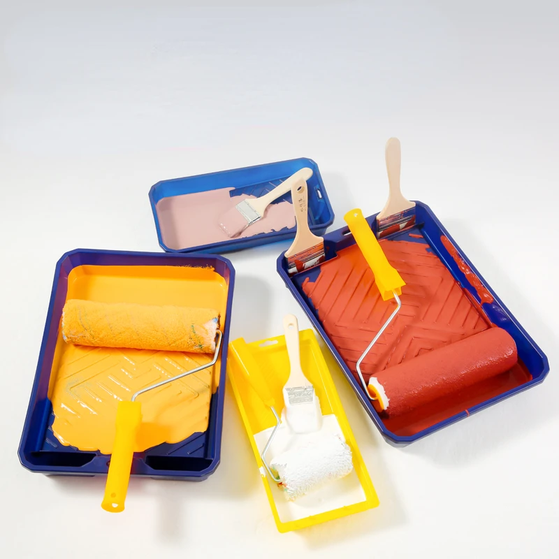 4/9inch Paint tray for decorative wall decorative tool with pattern plastic paint pan roller brushing tools 30*15*5/38*29*6.5cm