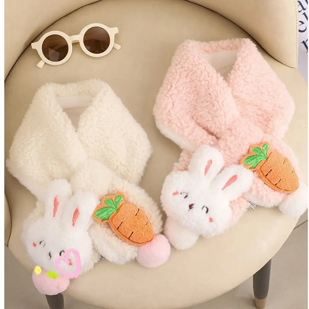 

Plush Cartoon Faux Fur Scarf Cute Thick Warmth Scarves Wraps Cold-Proof Collar Autumn and Winter