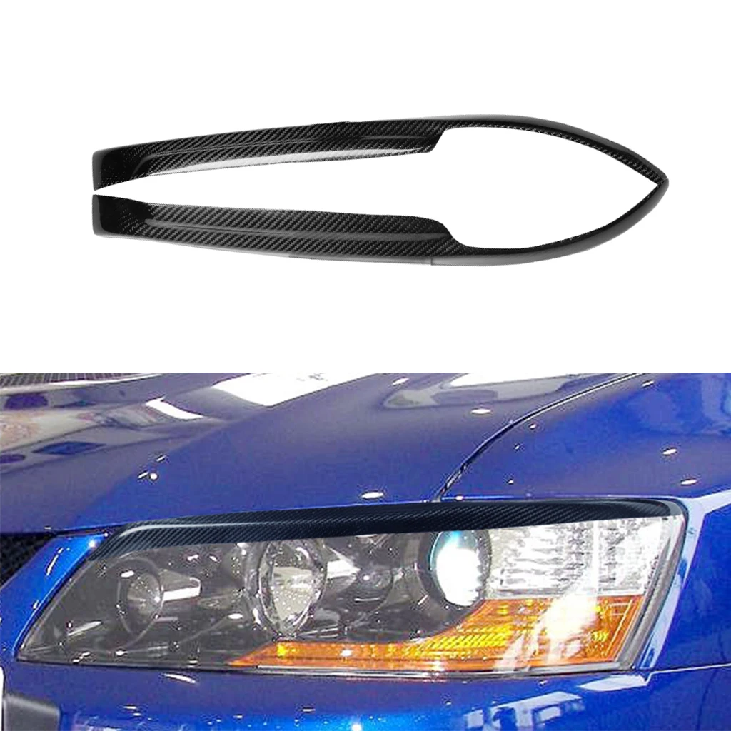 

Передняя передняя фара для Mitsubishi EVO 2003 2004 2005 2006 2007 из углеродного волокна