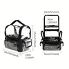 Professional Makeup Brush Holder - Large Clear Waterproof Cosmetic Organizer Bag with Adjustable Strap and Dividers for Easy Acc 4