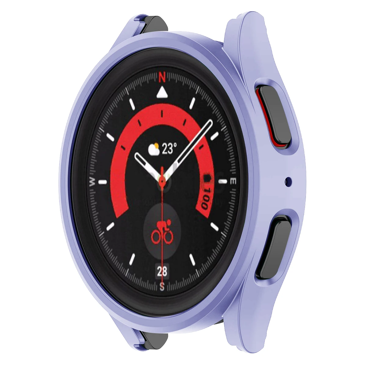 Sleek Matte Protective Bumper Shell for Samsung Galaxy Watch7 Smartwatch