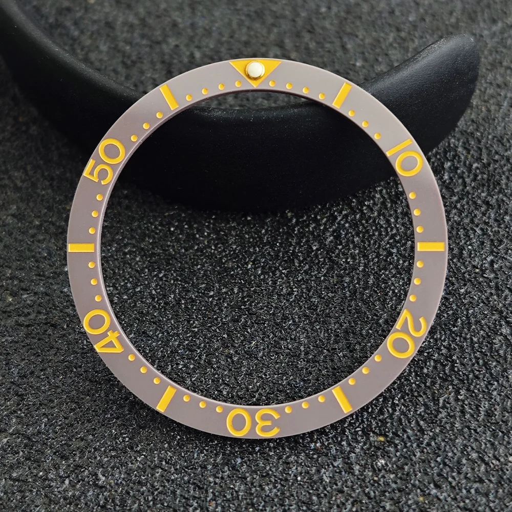 Blue-Green Luminous Ceramic Watch Bezel Insert - Flat Design