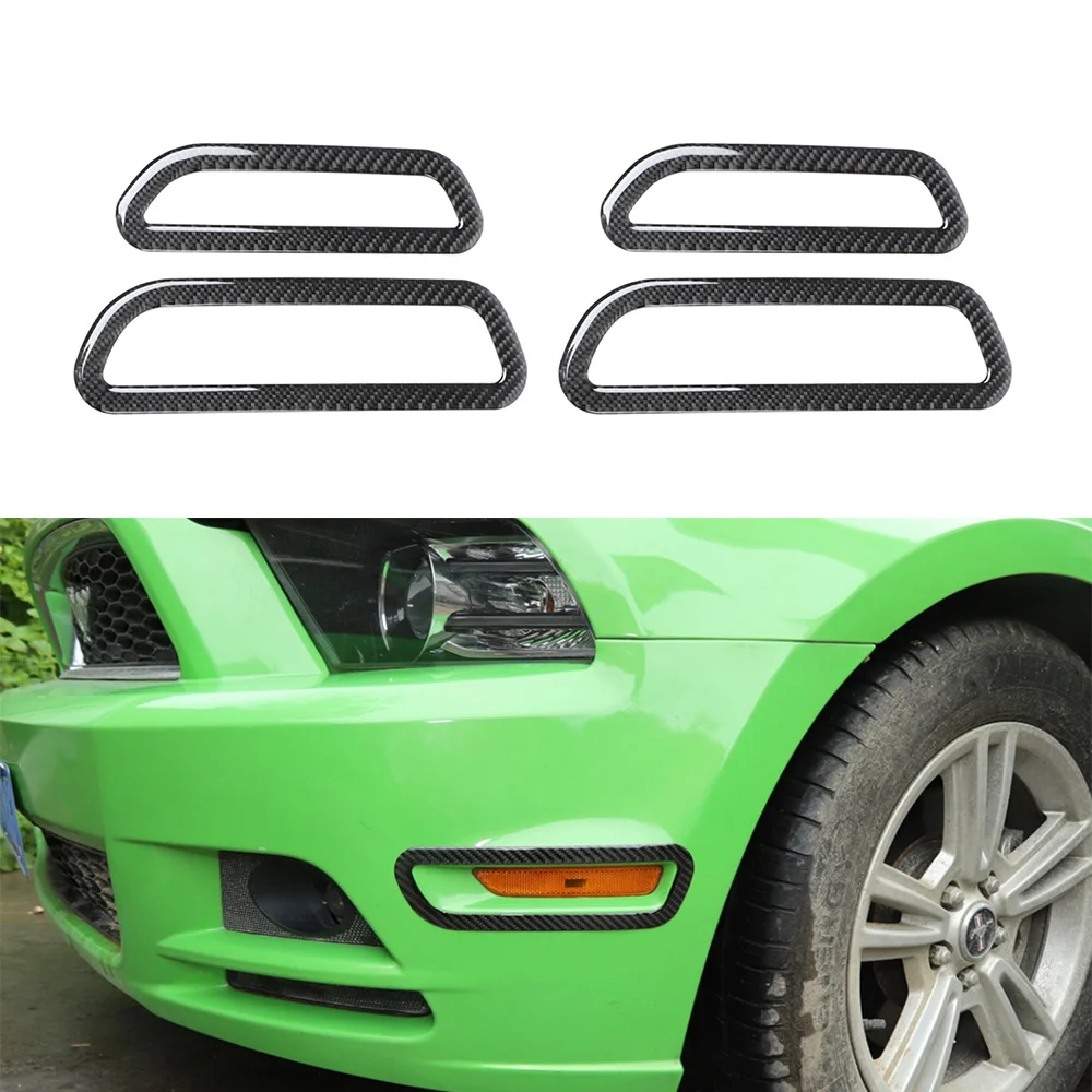 

Light Eyebrow Decoration Cover Trim Lamp Eyelids Sticker for Ford Mustang 2009 2010 2011 2012 2013 Carbon Fiber Car Accessories