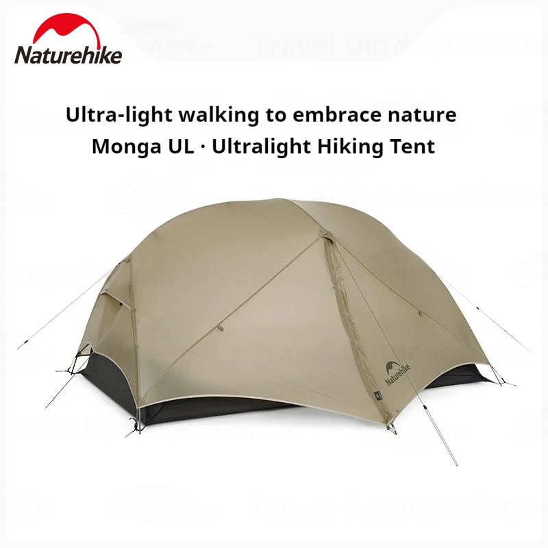 Naturehike 2025 Mongar UL Camping Tent 1-2 People 15D Nylon 3 Season Waterproof Ultralight Portable Outdoor With Mat camping tent,portable tent,survival tent