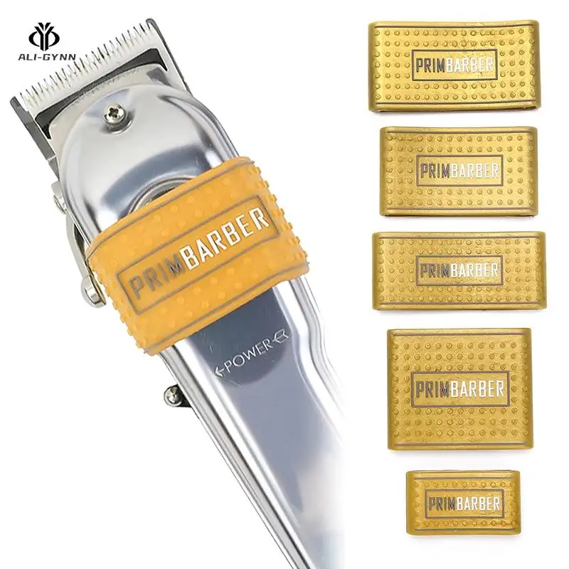 1Pc Professional Barber Clipper Grip Non Slip Barber Clipper Bands Resistance Barber Sleeve Barber Hair Clipper Holder Tools 2
