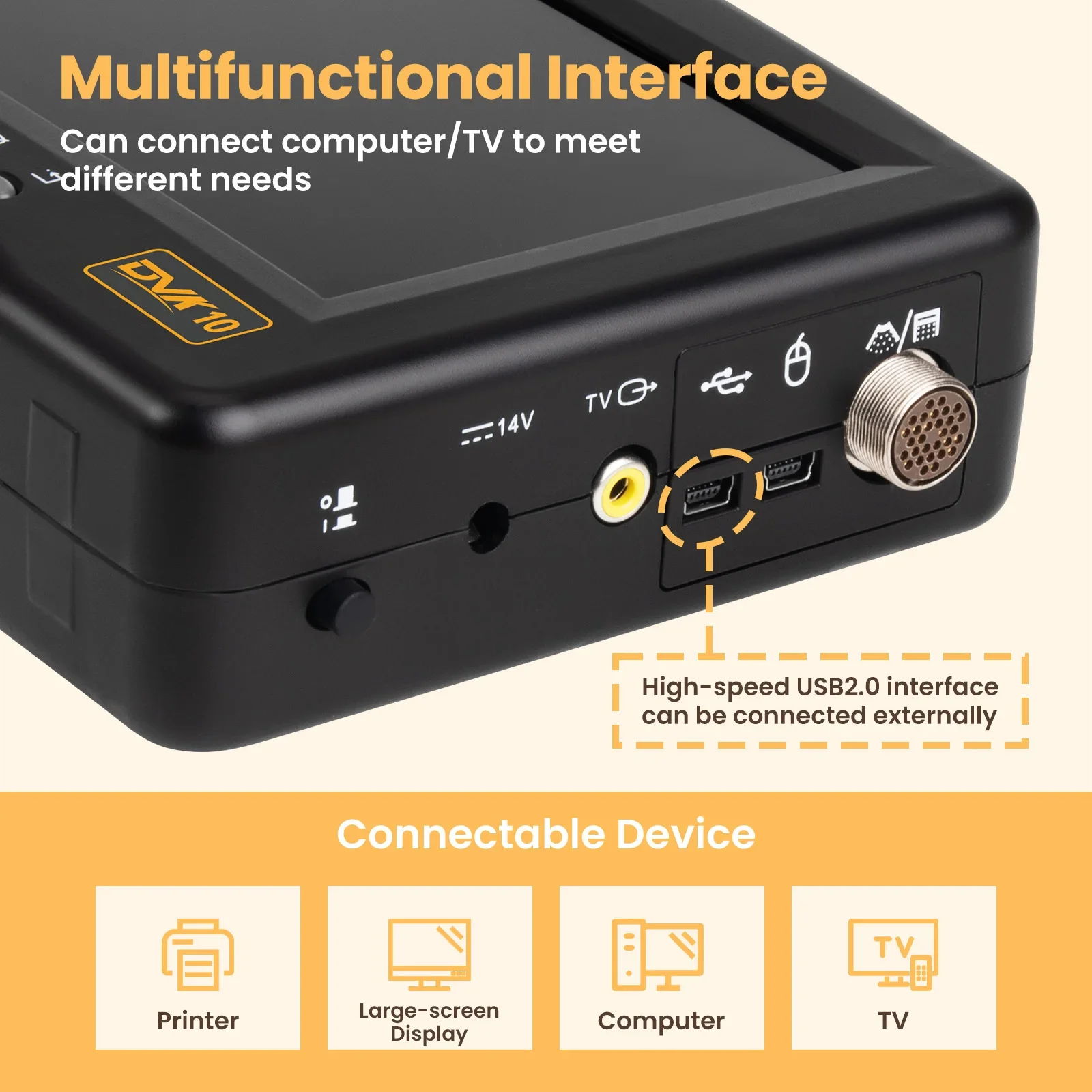 Handheld Ultrasound Machine for Pregnancy Horse Cows & Dog Cats Portable Veterinary Ultrasound Machine 5 Display Modes 2