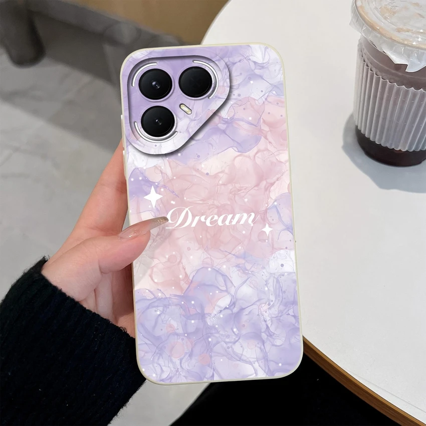 Beautiful Small Floral Pattern Silicone Anti-Fall Phone Case