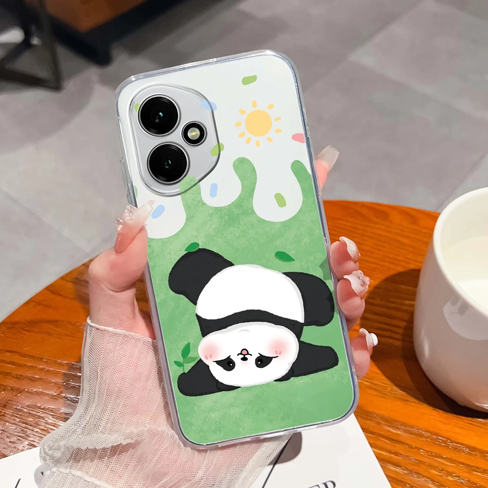 Elegant Floral Transparent Shockproof Phone Case - Soft TPU Silicone Back Cover
