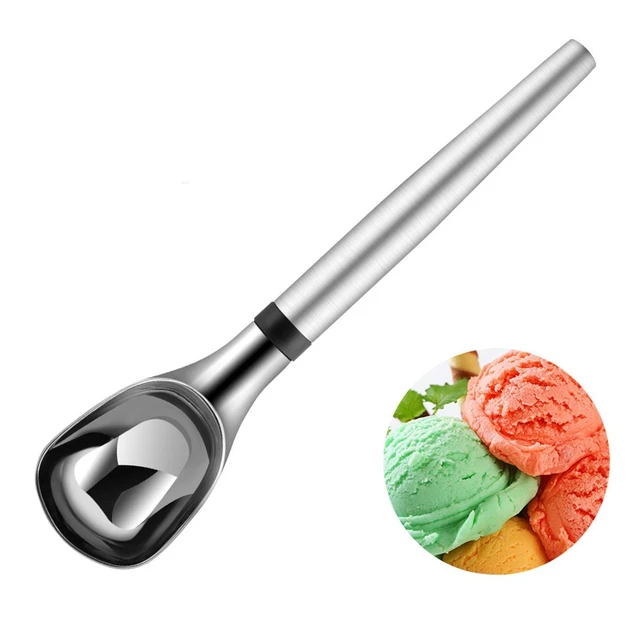 Cylindrical Ice Cream Scoop Large Stainless Steel Cylinder Ice Cream Ball  Spoon With Trigger Release Ice Cream Accessories - AliExpress