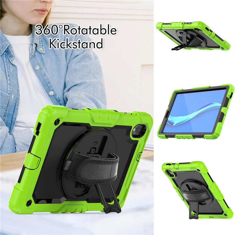 레노버 탭 M10 HD 2 세대 TB-X306F/X 케이스 아머 충격 방지 태블릿 커버, M10 3 세대 10.1 TB-328FU Funda Capa + PET 스크린