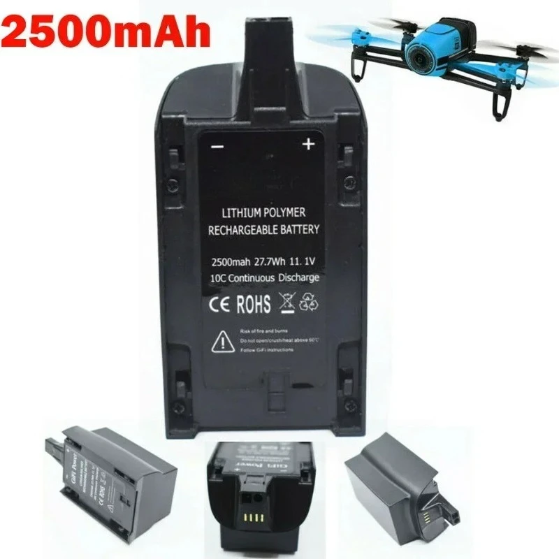 Batterie Lipo 11.1V 1600/1800/2500mAh pour Parrot Bebop Drone 3.0