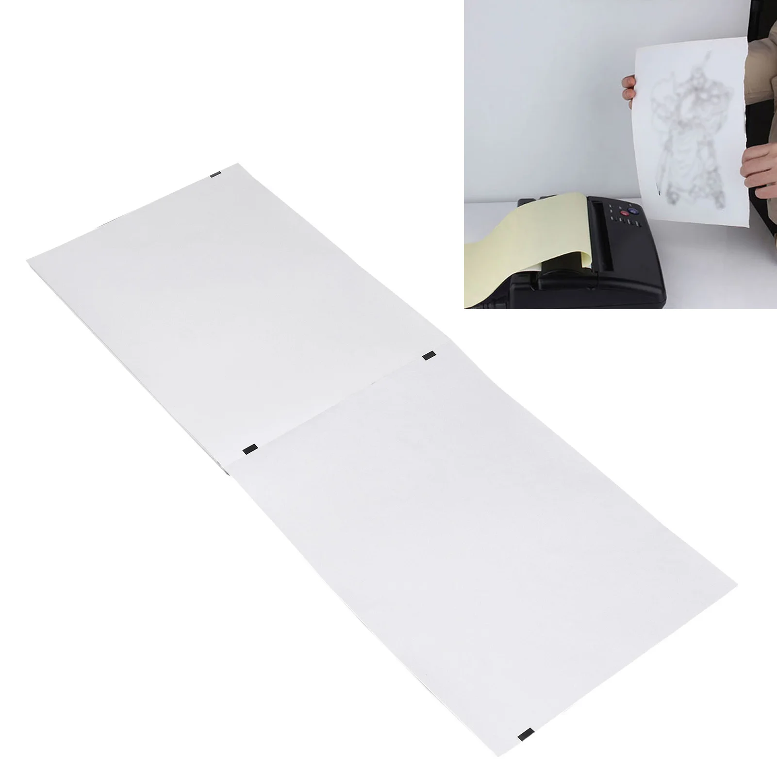 100 Sheets A4 Thermal Printing Paper for Portable Printer Quick Dry Compatibility Inkless Multifunctional Folded Thermal Paper
