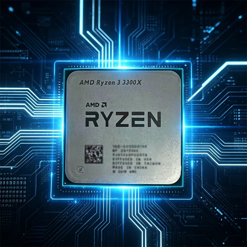 AMD Ryzen 3300X R3 3300X 3.8GHz 쿼드 코어 8스레드 65W CPU 프로세서 L3=16M 100-000000159 소켓 AM4 65W 벌크