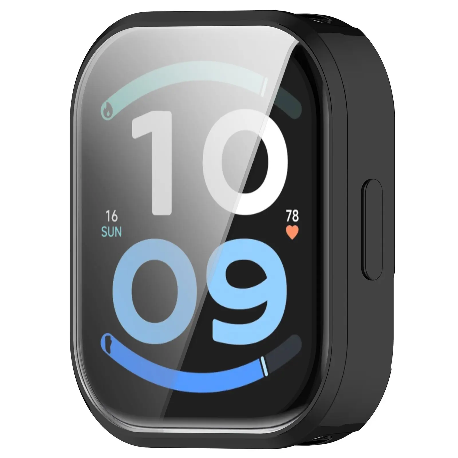 High-Durability TPU Protective Case for Smartwatch with Shockproof Screen Protector and Bumper Cover