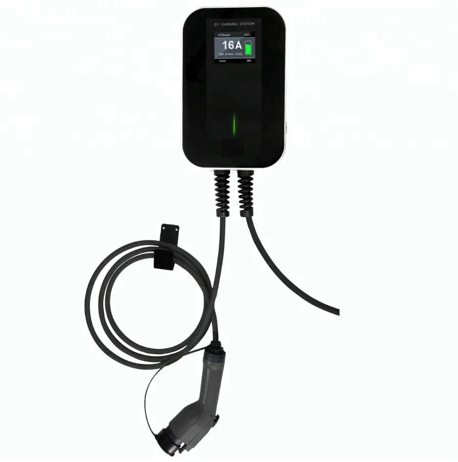 

16A SAE J1772 Electric Vehicle Wallbox Portable EVSE Charge Station with Type 1 Cable